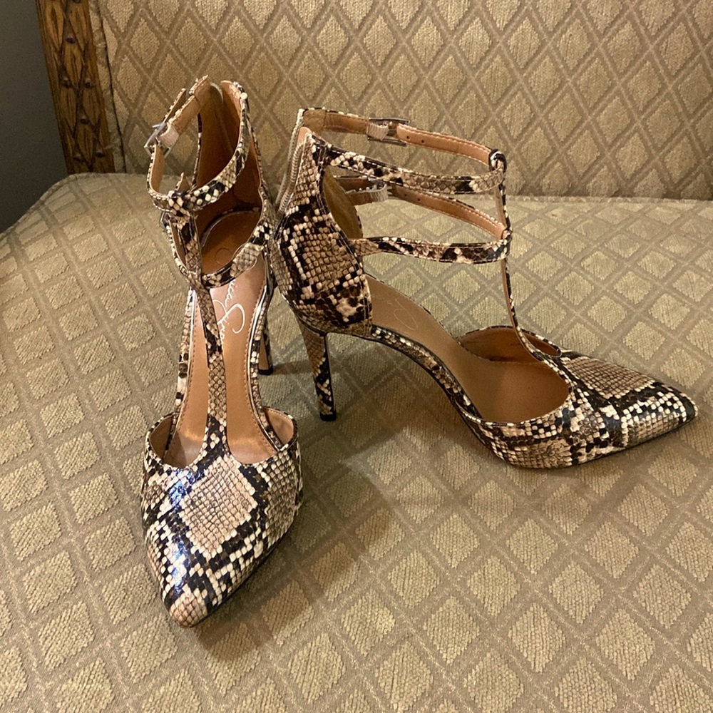 Snake Skin pattern stilettos by Jessica Simpson